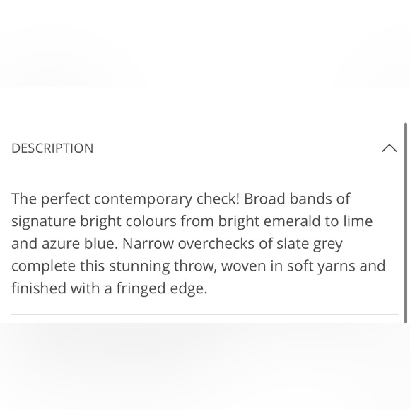 Designers Guild Bampton Emerald Woven Throw Wool blend , 190cmx130cm - Picture 3 of 9